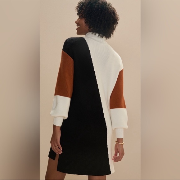 MIAMI by Francesca Colorblock Turtleneck sweater dress Women’s XL NWT NEW - Picture 2 of 12